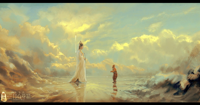 720P, Monkey King, artwork, fantasy art