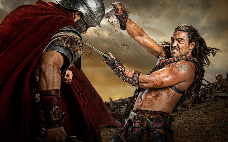 Download, 1080P, scene, war, Spartacus, TV series, tv, blood, soldiers, series, Gannicus, Dustin Clare