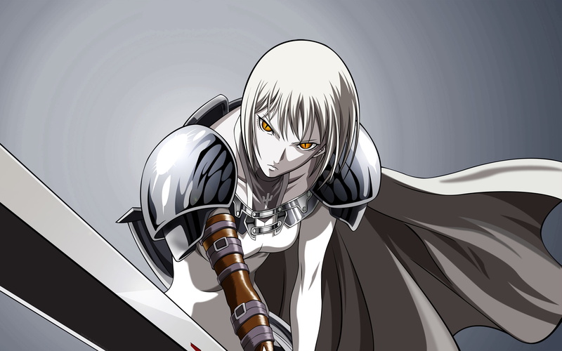 2K, girls, claymore, clare, anime
