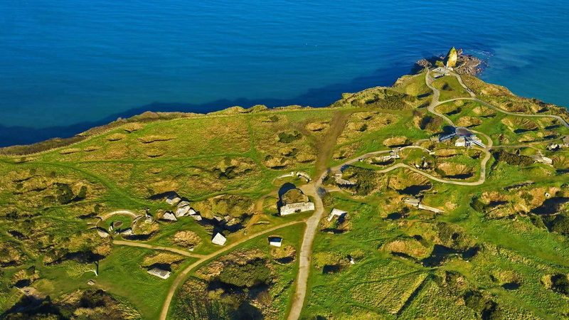 Normandy, France, du, Pointe, Hoc, 1080P