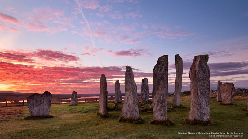 lewis, stones, 2K, scotland, Europe, isle, sunrise, standing, callanish