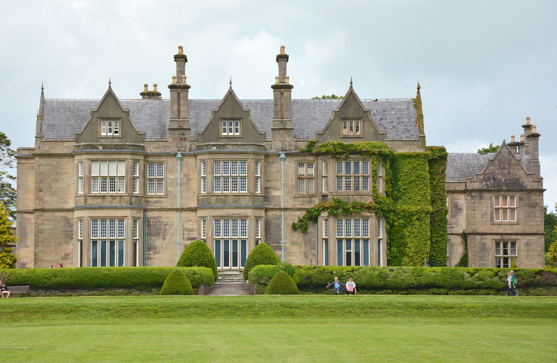 plant, ireland, window, day, history, house, manor house, green, county kerry, meadow, manor, park, grass, residential district, home, luxury, facade, building