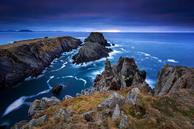 the ocean, Donegal, Northern Ireland, sea, County, the sky, 1080P