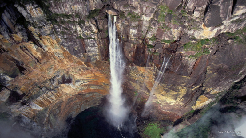 venezuela, Waterfalls, angel, falls, 2K