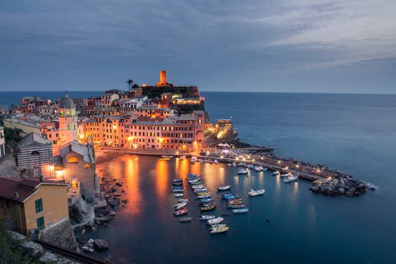 coast, buildings, boats, vernazza, power, boat, lot, landscape, cinque, italy, 1080P, sea, terre, bay