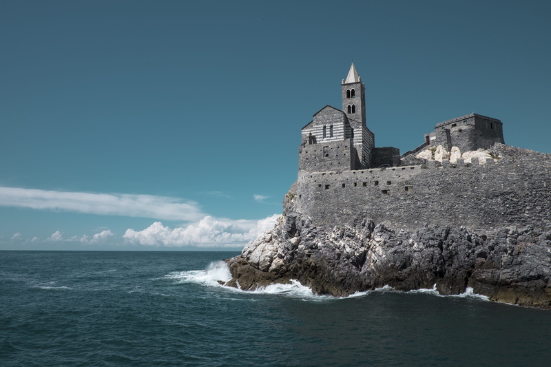 waterfront, day, history, waves, outdoors, beauty in nature, scenics - nature, promontory, portovenere, travel destinations, cliff, graphic, italy, sea