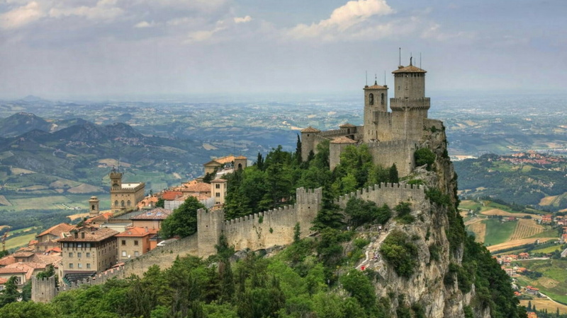 village, built structure, the past, landmark, nature, monte titano, plant, unesco world heritage site, tower, history, mountain, residential district, fortification