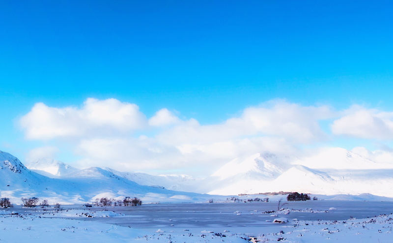 4K, Scenery, Winter, white, Nature, Europe, Outstanding, marvelous, Scotland, blackmountmountains, lochannahachlaise, mount, Snow, Amazing, westhighlands