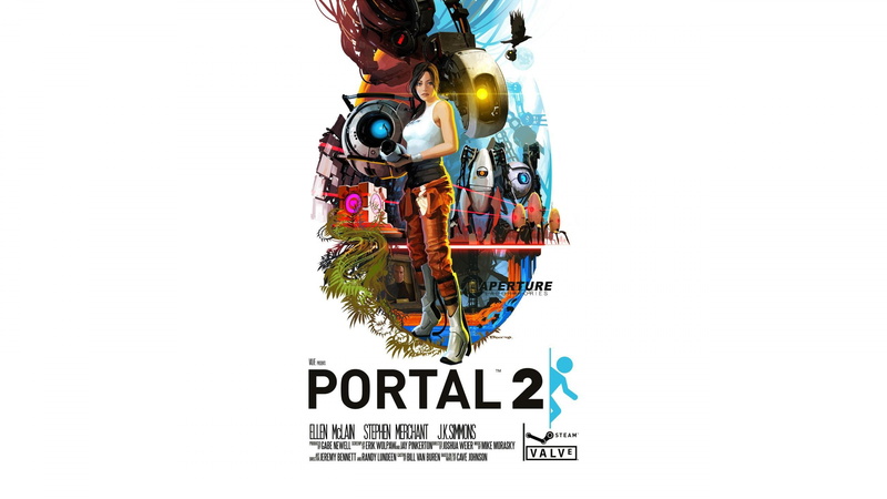GLaDOS, P-body, 4K, Portal (game), turrets, Atlas (Portal), Companion Cube