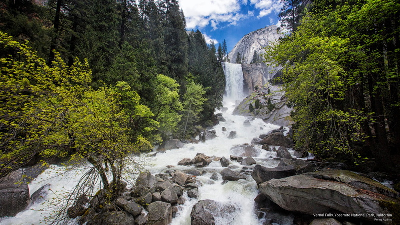 2K, falls, california, yosemite, park, National Parks, national, vernal