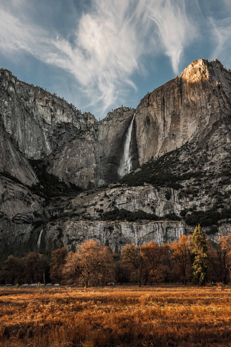 non-urban scene, 5K, yosemite falls, landscape, tree, yosemite, scenics - nature, yosemite national park, formation, land, nature, o, daytime, beauty in nature