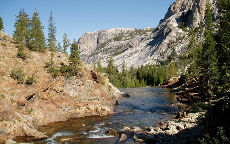 lake, california, forest, rock - Object, light, river, tourism, rock, tranquil scene, beauty In Nature, valley, rock formation, mountain Peak, solid, scenics
