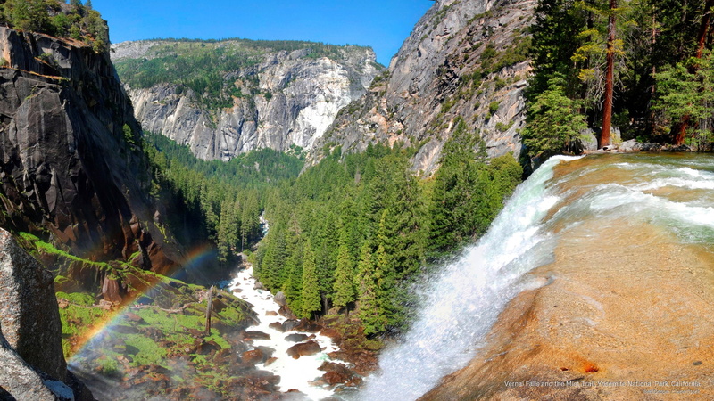 california, vernal, yosemite, trail, park, mist, national, 2K, falls, National Parks