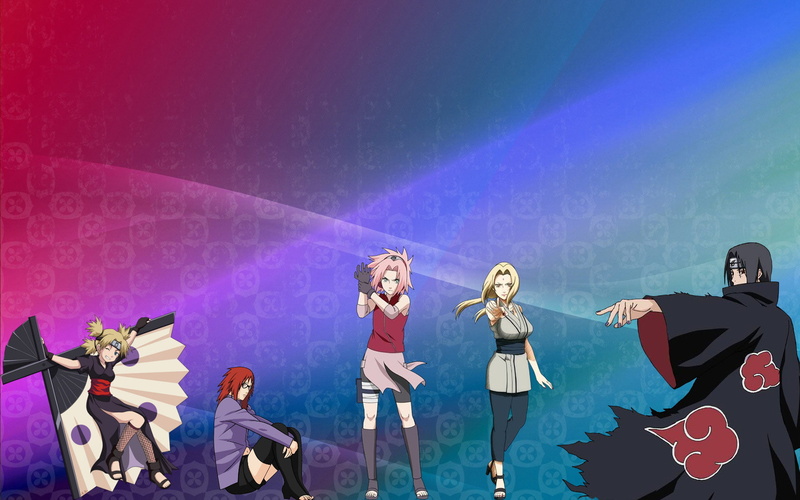 itachi, karin, haruno, naruto, anime, sakura, cartoon/comic, hd, tsunade, uchiha, temari, 720P