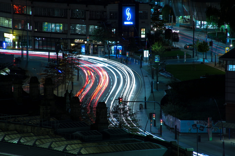 speed, united kingdom, guide, light trails, road, incidental people, architecture, building, city street, cityscape, light trail, built structure, street