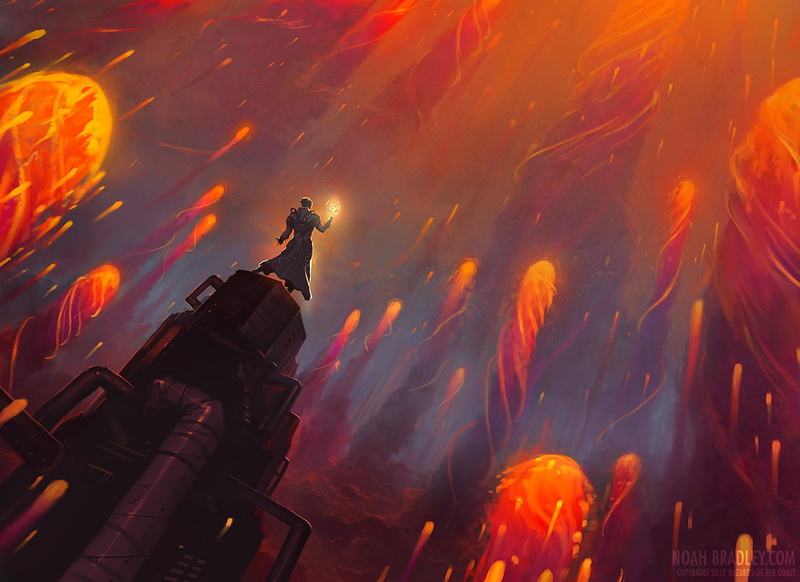 nature, 720P, smoke - physical structure, celebration, digital, occupation, heat - temperature, architecture, built structure, sky, Magic: The Gathering