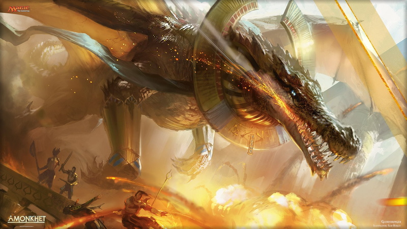 Game, Amonkhet (Magic: The Gathering), Glorybringer (Magic: The Gathering), Dragon, Magic: The Gathering, 1080P