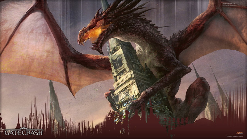 1080P, Dragon, Hellkite Tyrant, Game, Magic: The Gathering, Gatecrash (Magic: The Gathering)