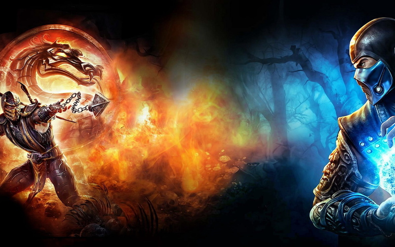 pop music, mortal kombat, holding, clothing, fire - Natural Phenomenon, heat - Temperature, mask, indoors, futuristic, men, fire, performance, waist up