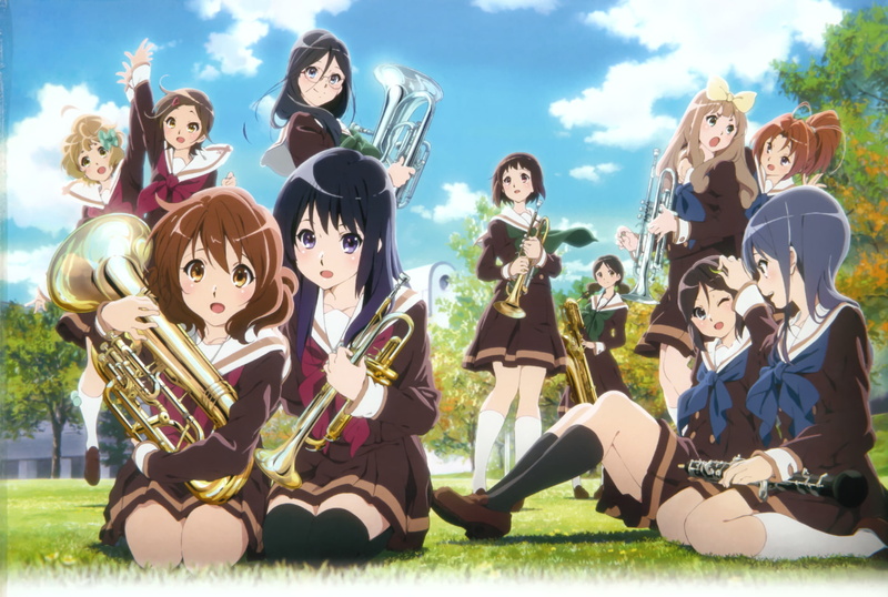 Anime, Sapphire Kawashima, Mizore Yoroizuka, Nozomi Kasaki, Haruka Ogasawara, Sound! Euphonium, Natsuki Nakagawa, Asuka Tanaka, Kaori Nakaseko, 1080P