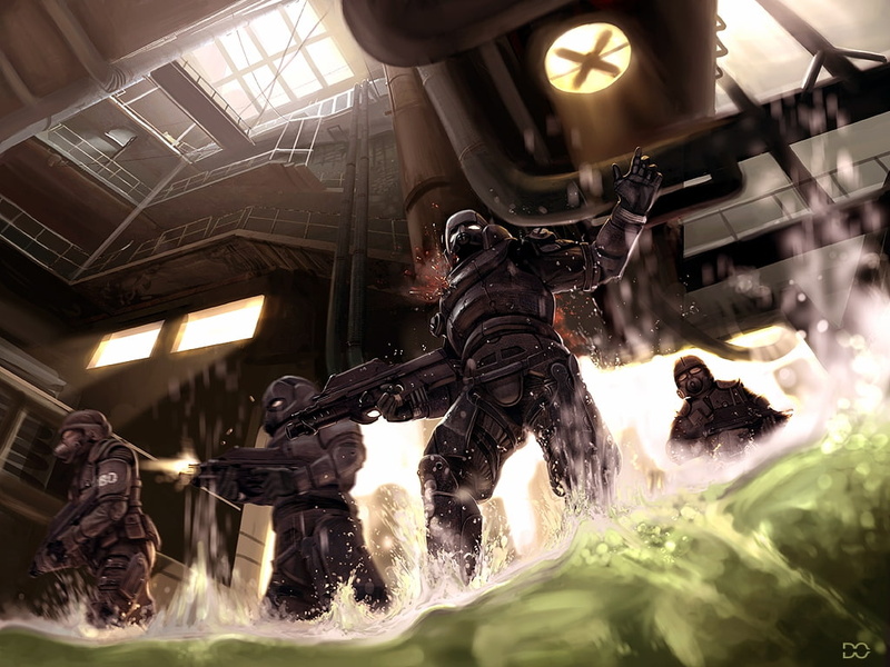 480P, x, modern, art, crossfire, architecture, arcipello, warfare, cross, section, hd
