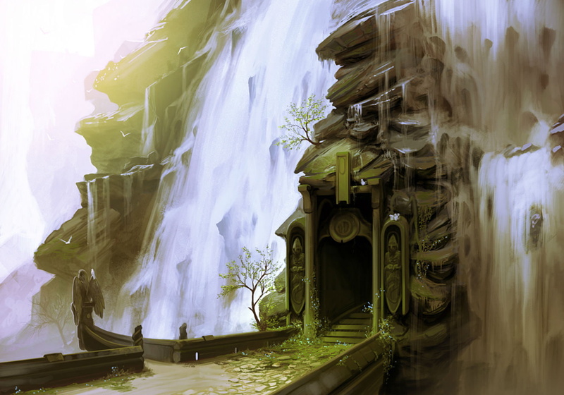water, waterfall, landscape, 720P, arcipello, scenic, original