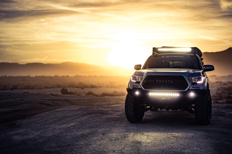suv, road trip, pick up, bright, truck, emblem, people, sand, dusk, tires, sunrise, transportation, road, branding, sun, lights, sky, nature