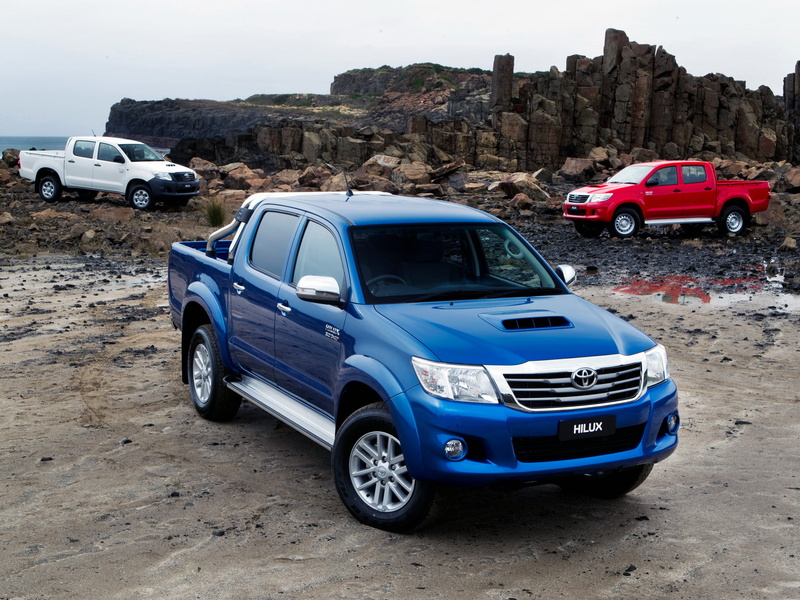crew, Car, cab, Pickup, Picup, White, Red, Hilux, truck, 1080P, Blue, Auto, Japan, Toyota