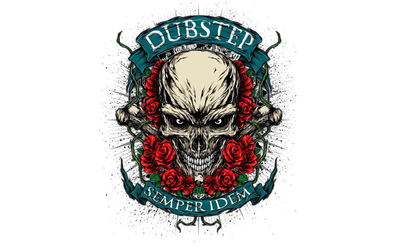 dubstep, entertainment, background, white, x, 1080P, Skulls, hd, artwork, art, Music
