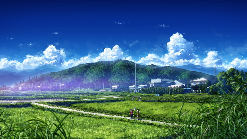 nature, anime, 720P, farm