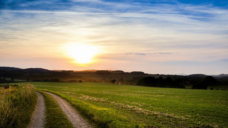 Fields, Italy, Scenery, Sunset, Nature, Evening, 1080P, Footpath