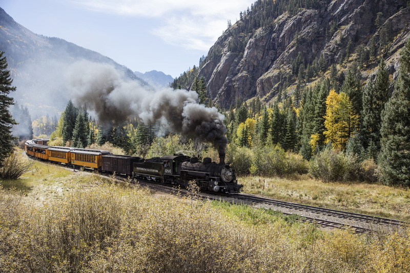 mode of transportation, engine, pollution, mountain, steam train, smoke - physical structure, vintage, scenics - nature, nature, non-urban scene, outdoors