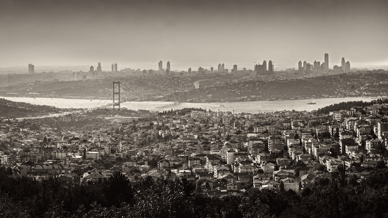 high angle view, residential district, sky, outdoors, architecture, building, built structure, day, landscape, Turkey, townscape, no people, building exterior