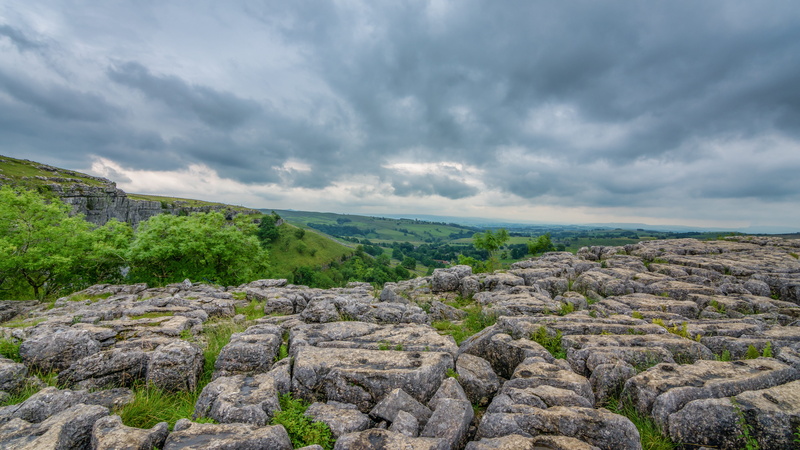 Causeway, sky, limestone causeway, malham, no people, scenics - nature, tree, britain, english, yorkshire, countryside, tourism, cove, dales, rock - object