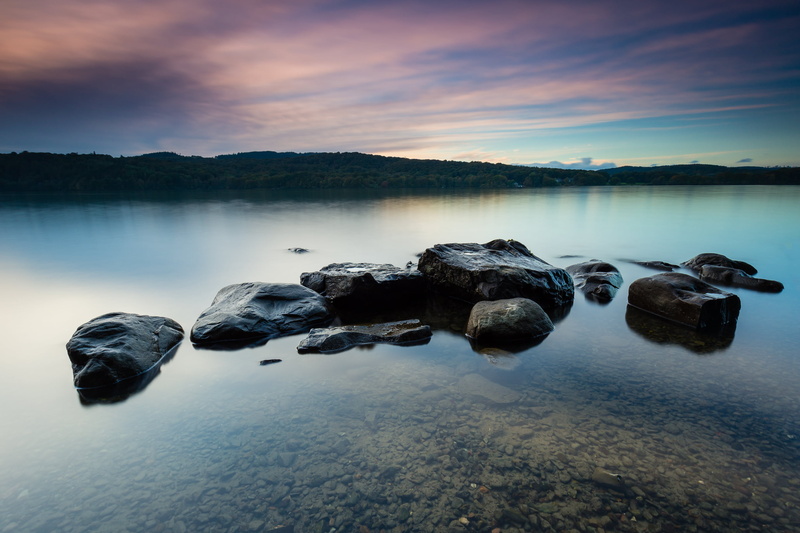 England, Canon, scenic, windermere  Cumbria, clear, serene, surrounded, rock formation, wide angle, GB, Still Waters, formation, South Lakeland, Canon 6D