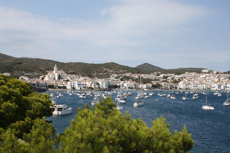 sky, water, 4K, sea, built structure, mountain, europe, nature, white houses, city, summer, mediterranean, day, cadaqués, outdoors, building exterior