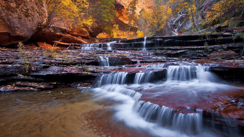 river, national park, 1080P, small, nature, creek, 1920x1080, national, zion, utah, park