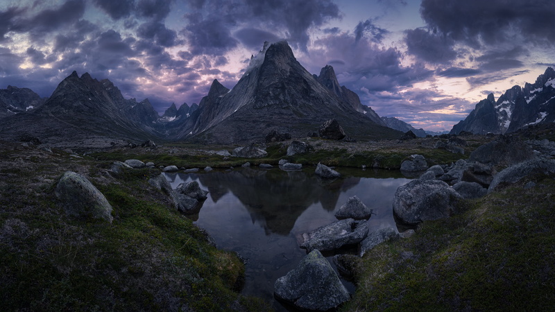snowcapped mountain, tranquility, sky, grass, nature, lake, alps, environment, non-urban scene, 1080P, beauty in nature, water, Sierpinskis Valley, mountains