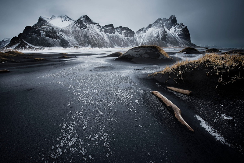 outdoors, flowing water, tranquility, mountain peak, scenics - nature, ice, environment, land, 1080P, snow, cold temperature, photo, sea, Iceland, mountain
