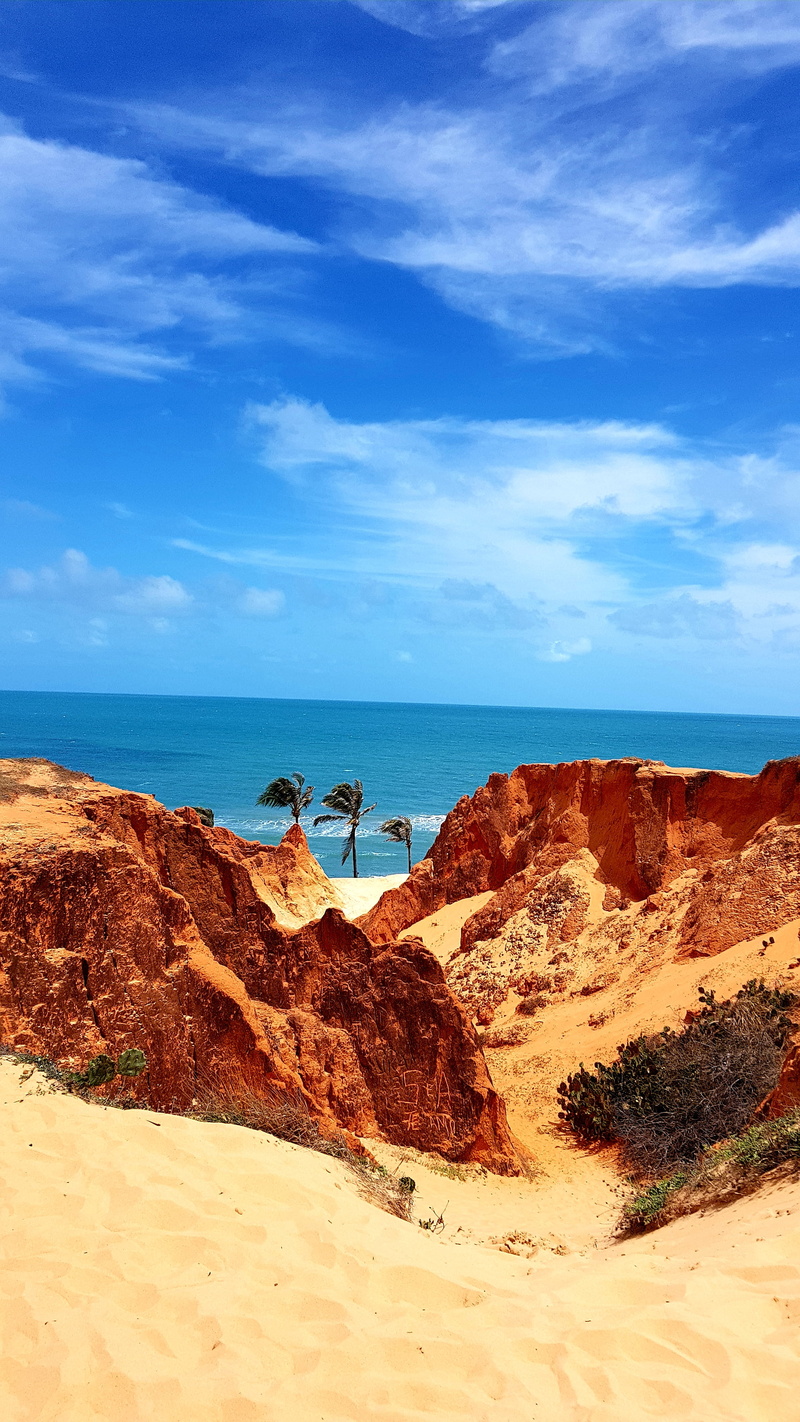 countryside, fortaleza-ce, landscape, brown, falésias, non-urban scene, tranquil scene, scenics - nature, beach, land, house, scenery, mesa, 4K, day, plateau
