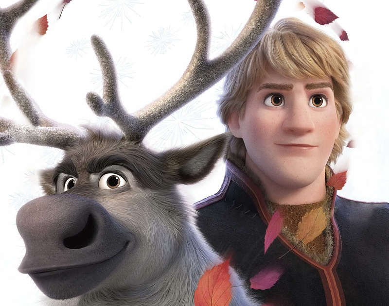 Frozen 2, 2K, Kristoff (Frozen), Movie, Sven (Frozen)