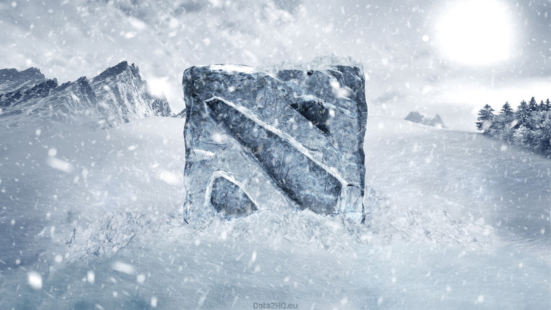ice, winter, crystal, 1080P, close-up, extreme weather, cold temperature, Dota 2, purity, Logo, day, environment, nature, no people, storm, snowing, Frozen