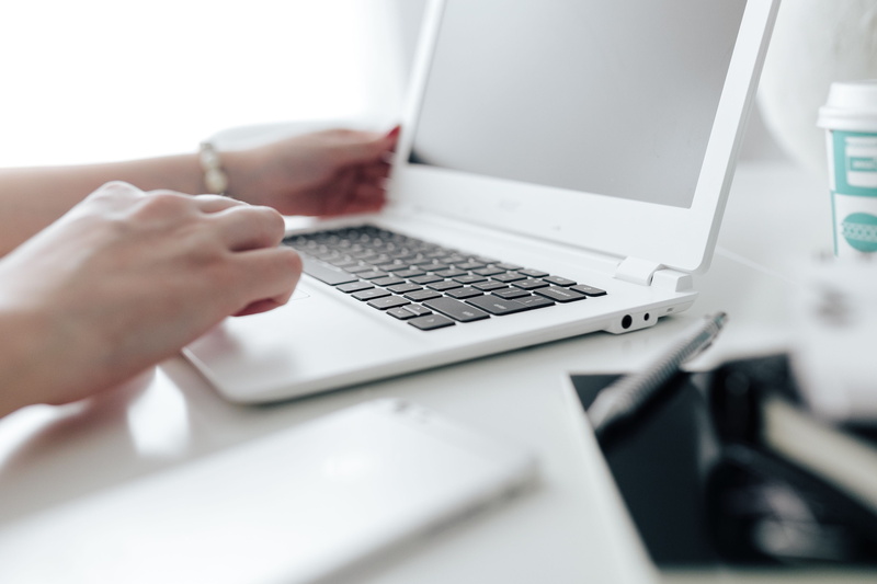 room, scandi, communication, adult, selective focus, computer keyboard, human body part, working, using laptop, desk, scandinavian, home office, computer