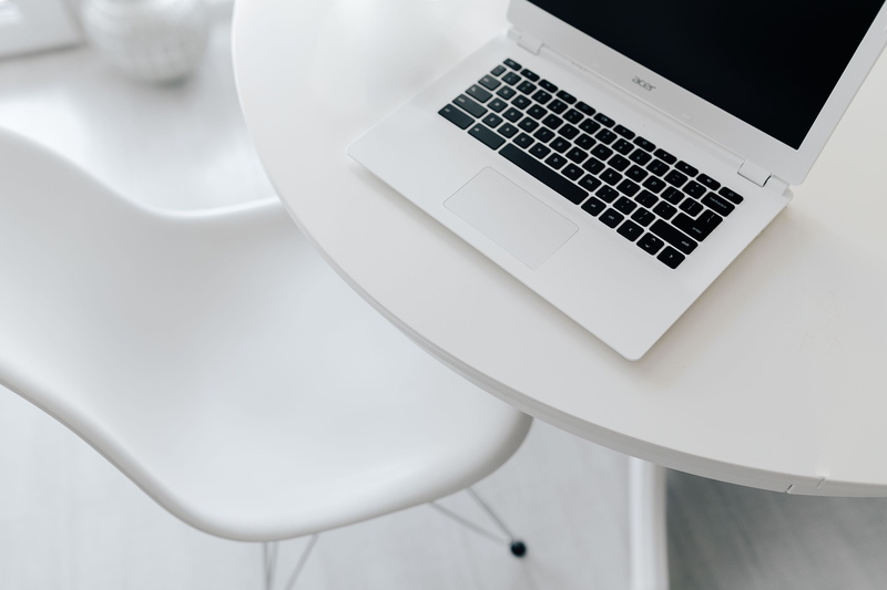 scandinavian, technology, indoors, white color, connection, minimalism, interior, white laptop, wireless technology, minimalist, global communications