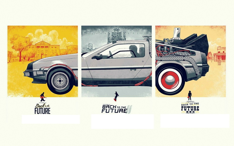 dmc, delorean, movies, minimalistic, entertainment, hd, back, art, x, machine, future, 2K, time
