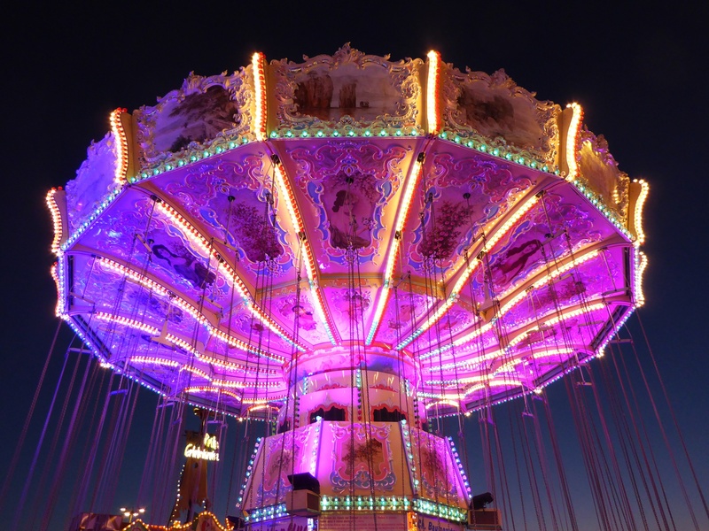 attraction, hustle and bustle, leisure, 1080P, amusement park, fun, white, enjoyment, festival, cannstatt, leisure activity, celebration, light, fair