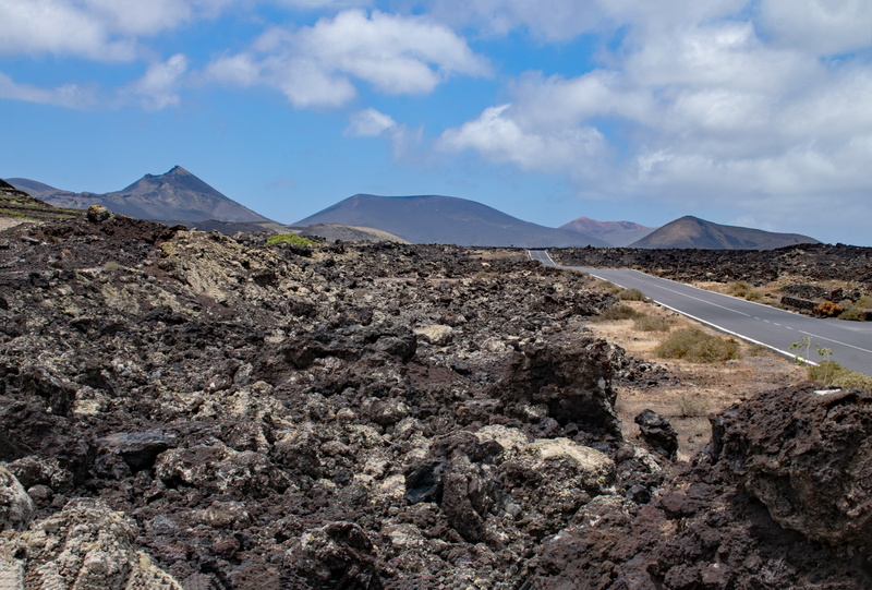non-urban scene, volcanic Landscape, no people, cloud - sky, land, volcano, landscape, sky, timanfaya National Park, canary, national park, lava, mountain range