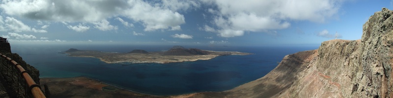 landscape, summer, day, cloud - sky, solid, spain, canary islands, tranquility, rock, panoramic, scenics - nature, lanzarote, travel destinations, mountain