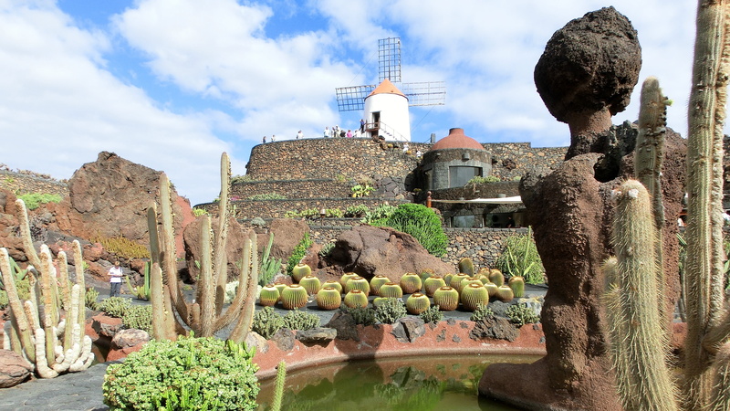 outdoors, plant, architecture, tourism, history, place of worship, the past, jardin de cactus, nature, built structure, no people, lanzarote, travel, 4K