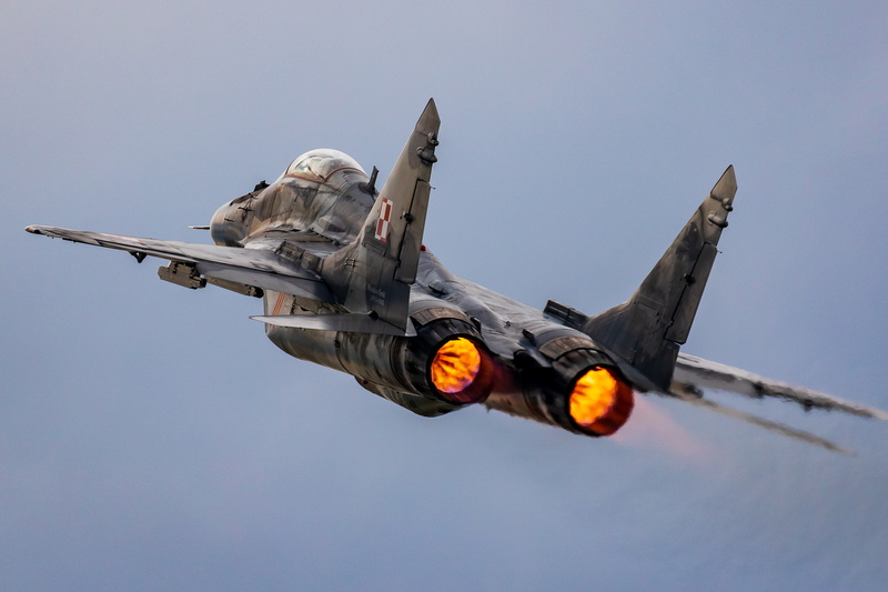 military, 1080P, afterburner, military aircraft, airshows, jet engine, aerial, Fulcrum, vehicle, aircraft, 500px, mig-29